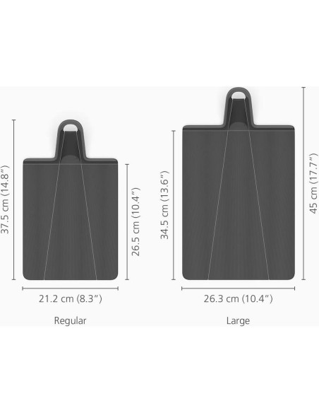 Tabla de Cortar Plegable Joseph Joseph Chop2Pot 21.5x26.5cm Negra