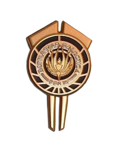 Pin de uniforme dorado Battlestar Galactica - Oficial