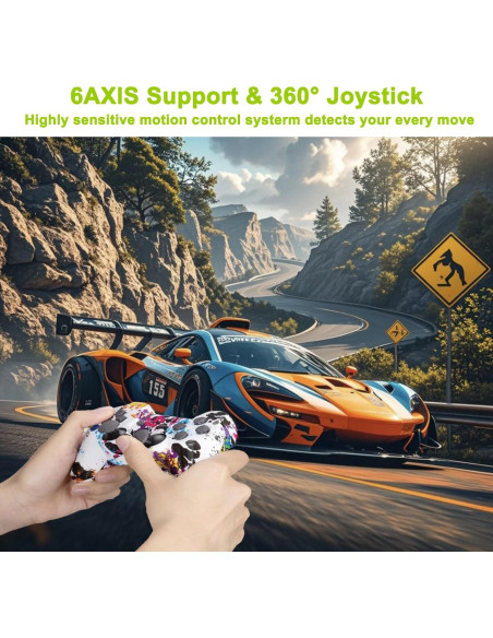 Controlador Inalámbrico PS3 eSeunLau - 2 Unidades, Bluetooth, Doble Vibración