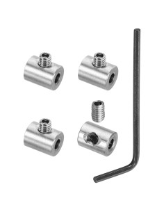 Juego de Clips de Cable PATIKIL Acero Inoxidable 3mm 4 Pcs