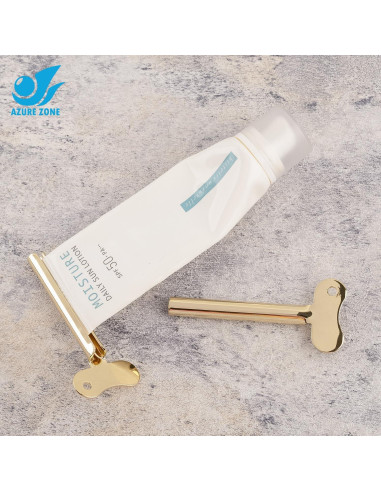 Set de 4 Dispensadores de Pasta de Dientes Zona Azure Dorado