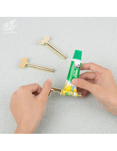 Set de 4 Dispensadores de Pasta de Dientes Zona Azure Dorado