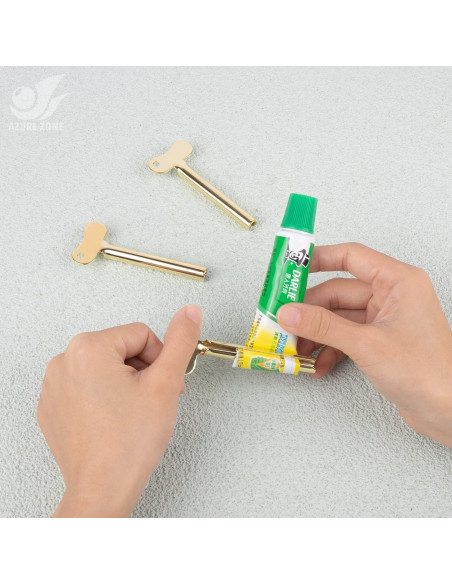 Set de 4 Dispensadores de Pasta de Dientes Zona Azure Dorado