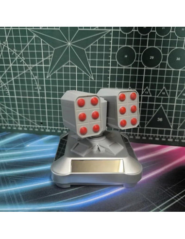 Adorno Rotatorio Militar Venshy con Energía Solar 12.7cm