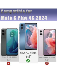 Funda Doble Capa Moto G Play 4G 2024 B-Mariposa Resistente 2