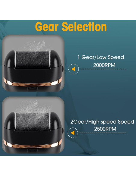 Exfoliador de pies eléctrico Meyluth, kit pedicura 17 en 1