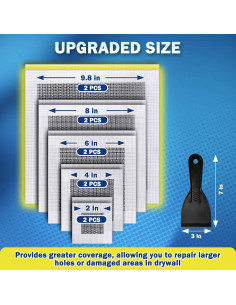 Kit de Reparación de Paneles de Yeso Seloom 10 Pulgadas 2