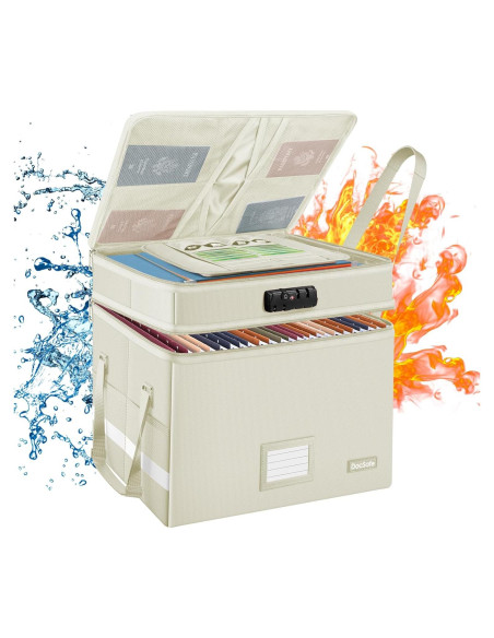 Caja de Archivos a Prueba de Fuego DocSafe Beige 40.6x35.1cm