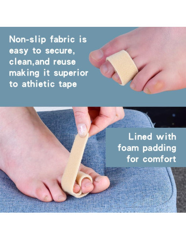 Separadores de Dedos Reutilizables Meidland Beige para Alineación