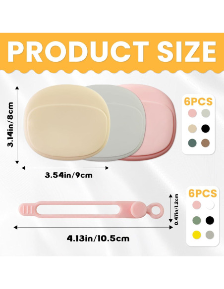 6 Estuches de Silicona para Auriculares y Organizador de Cables Koceci