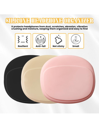 6 Estuches de Silicona para Auriculares y Organizador de Cables Koceci