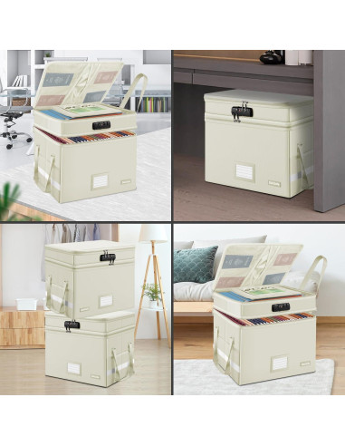 Caja de Archivos a Prueba de Fuego DocSafe Beige 40.6x35.1cm