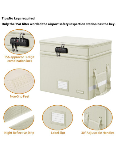 Caja de Archivos a Prueba de Fuego DocSafe Beige 40.6x35.1cm
