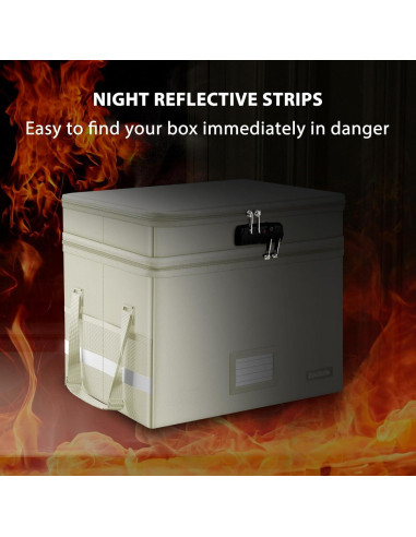 Caja de Archivos a Prueba de Fuego DocSafe Beige 40.6x35.1cm