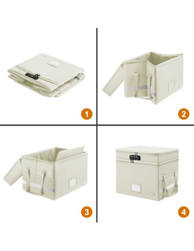 Caja de Archivos a Prueba de Fuego DocSafe Beige 40.6x35.1cm