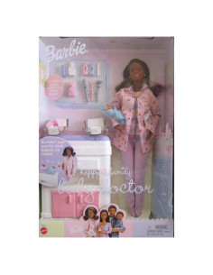 Muñeca Barbie Doctora AA con 2 Bebés Mattel 2002
