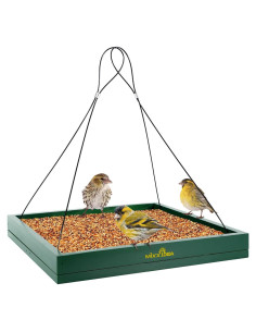 Comedero Colgante para Aves MIXXIDEA de Madera Verde 1.81kg