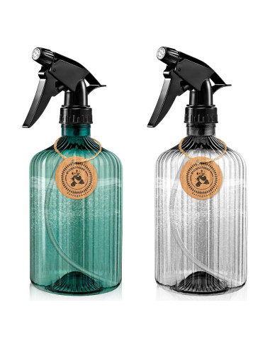 2 Botellas de Spray Reutilizables paeyaer 532 ml Ajustables