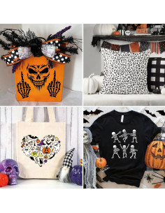 Plantillas de Halloween Reutilizables YHSLMH 16 Piezas 20.3cm 2