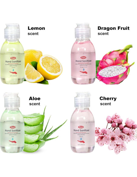 Desinfectante de Manos SIPA 50 ml - Paquete de 16, 8 Fragancias
