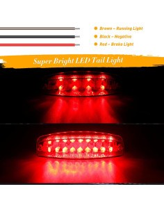 Luz Trasera LED QUASCO 12V para Motocicleta y ATV 2