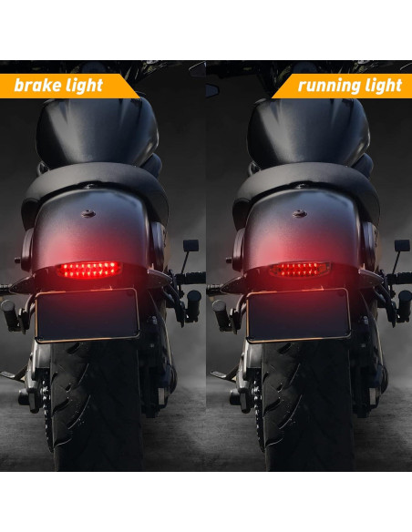 Luz Trasera LED QUASCO 12V para Motocicleta y ATV