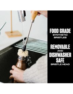 Cepillo de Limpieza S'well para Botellas - Mango de Bambú 2