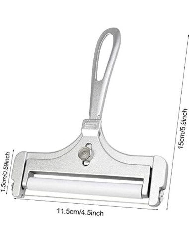 Cortador de Queso Ajustable Poualss Acero Inoxidable 15x11.5cm