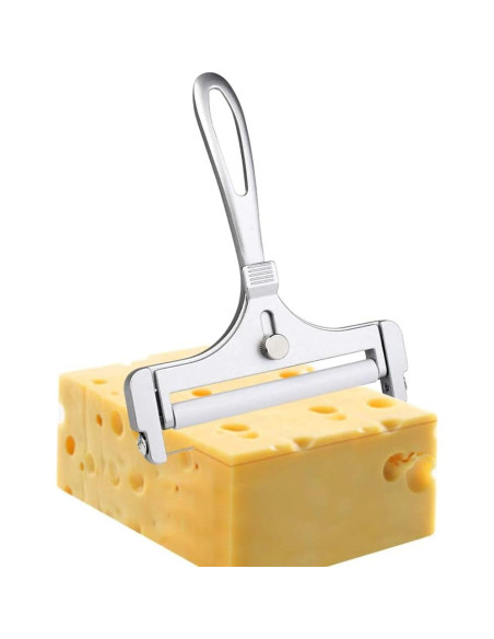 Cortador de Queso Ajustable Poualss Acero Inoxidable 15x11.5cm