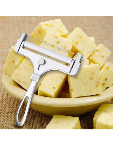 Cortador de Queso Ajustable Poualss Acero Inoxidable 15x11.5cm