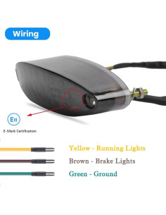 Luz Trasera LED DREAMIZER Universal para Motocicleta 28 LEDs 2