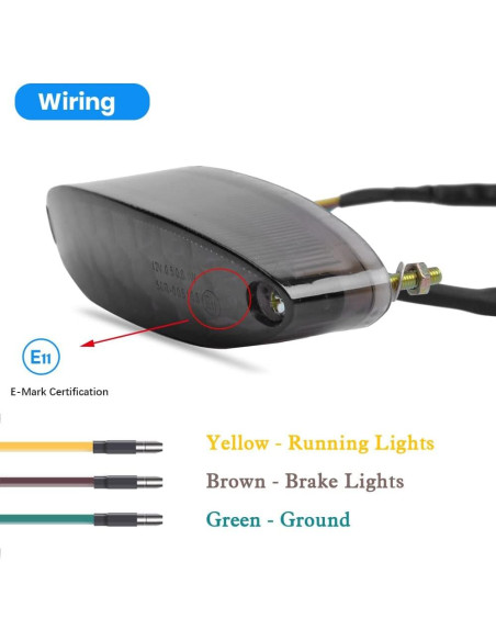 Luz Trasera LED DREAMIZER Universal para Motocicleta 28 LEDs