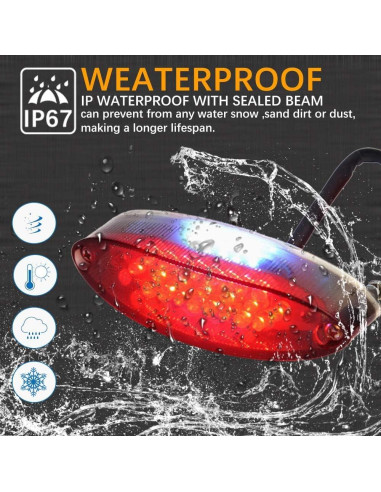 Luz Trasera LED DREAMIZER Universal para Motocicleta 28 LEDs