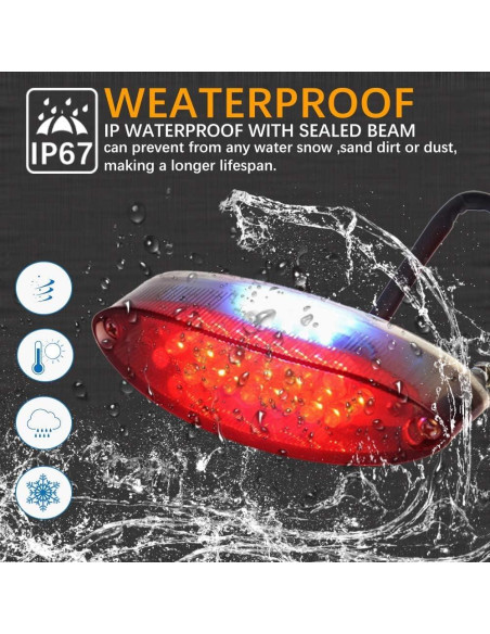 Luz Trasera LED DREAMIZER Universal para Motocicleta 28 LEDs