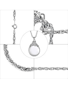 Collar Lupa Retro 2.5X Oasis-X Plateado 65cm para Lectura 2