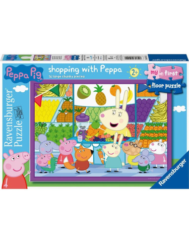 Rompecabezas de Suelo Peppa Pig 16 Piezas Ravensburger 49x36 cm