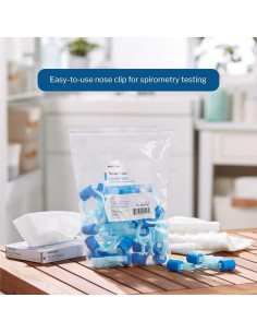 Pinzas Nasales Desechables McKesson - 25 Unidades para Espirometría 2