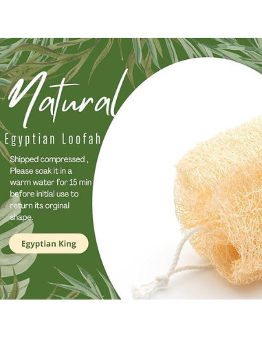 Esponja de Lufa Natural Egipcia Exfoliante 1 Unidad - Egyptian King