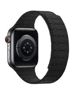 Banda Magnética Amizee para Apple Watch 38-42mm Silicona Negra 2