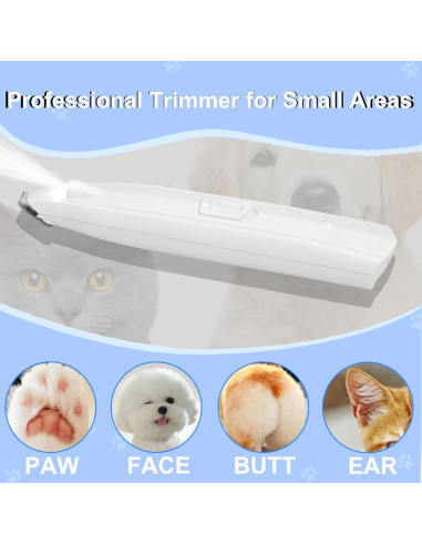 Cortapelos y Cortauñas Inalámbrico KIKETECH 3 en 1 Blanco