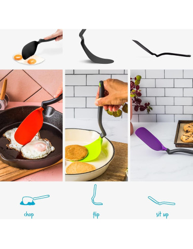 Espátula Flexible Antiadherente Dreamfarm 30.5 cm Negra