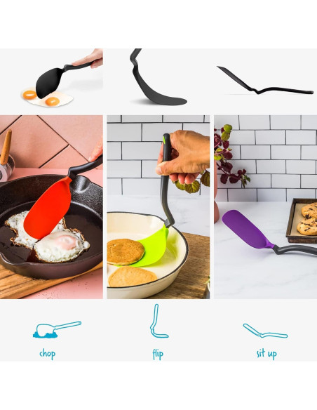 Espátula Flexible Antiadherente Dreamfarm 30.5 cm Negra