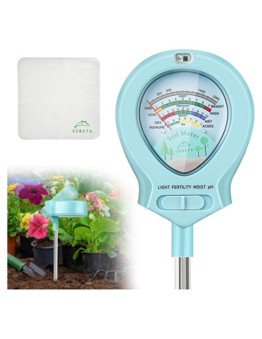 Medidor de Humedad del Suelo CUBETA ST-01 4-en-1 para Jardín