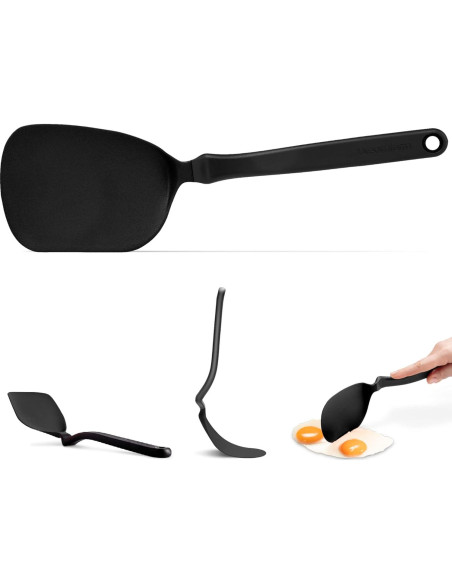 Espátula Flexible Antiadherente Dreamfarm 30.5 cm Negra