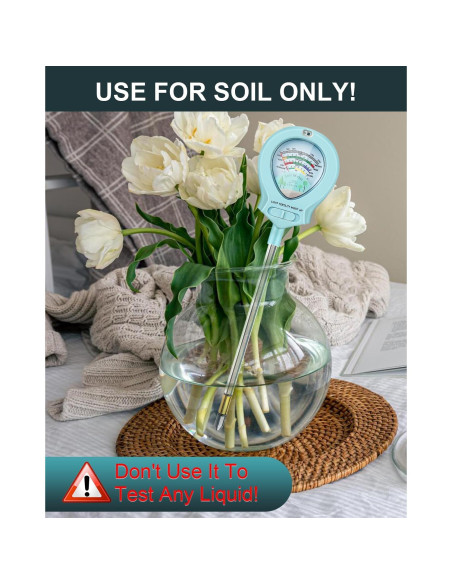 Medidor de Humedad del Suelo CUBETA ST-01 4-en-1 para Jardín