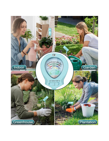 Medidor de Humedad del Suelo CUBETA ST-01 4-en-1 para Jardín