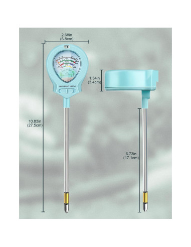 Medidor de Humedad del Suelo CUBETA ST-01 4-en-1 para Jardín