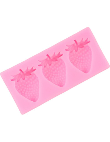 Molde de Fondant de Fresa QDMOLDS Silicona 8.49x3.99 cm