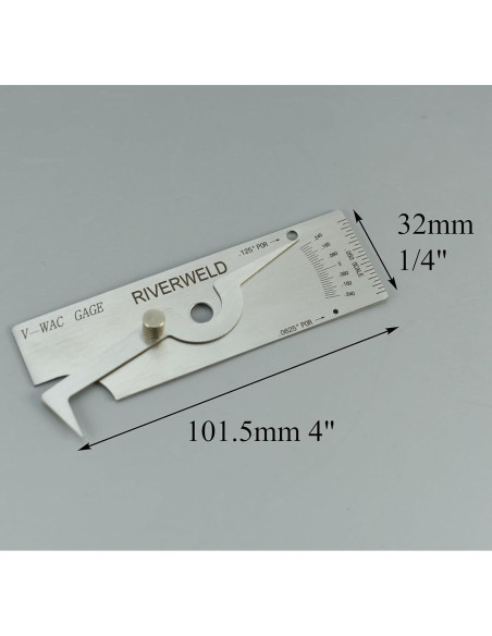 Medidor de Soldadura RIVERWELD V-WAC 6.1 mm Profundidad
