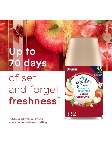 Recarga Spray Automático Glade Manzana Canela 176g